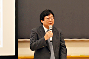 学部・学科・入試説明、キャリアセンター説明