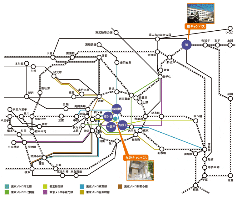 MAP & アクセス 二松学舎