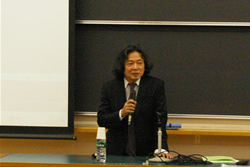研究代表者 江藤茂博教授による開会の挨拶