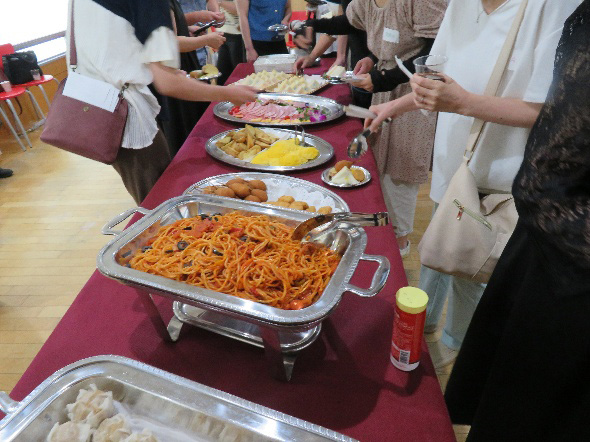 懇親会の料理
