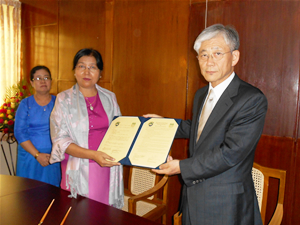 ヤンゴン経済大学と協定締結